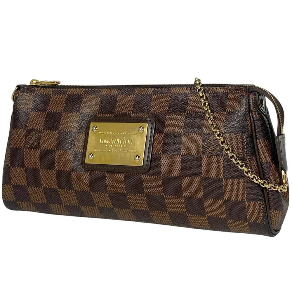 Louis Vuitton Eva Shoulder Bag Crossbody Handbag Damier Brown